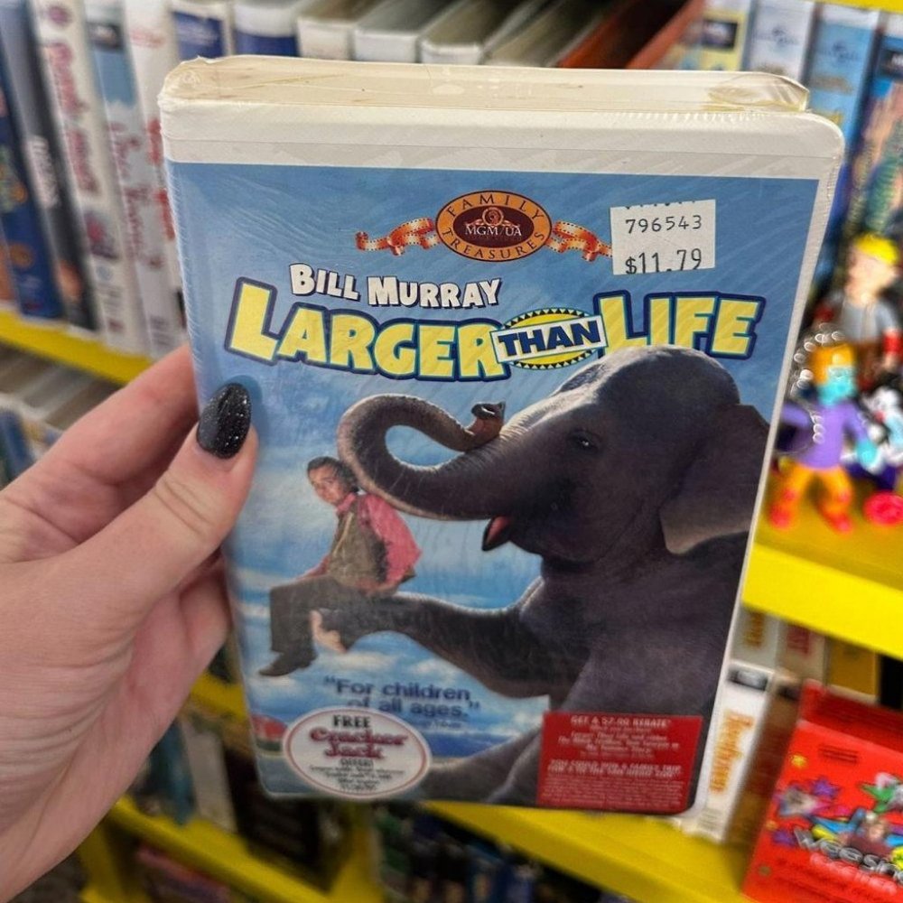 LARGER THAN LIFE (SEALED) VHS‎
